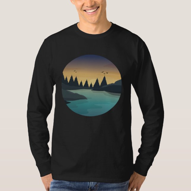 Camiseta Hiking nature mountain (Anverso)