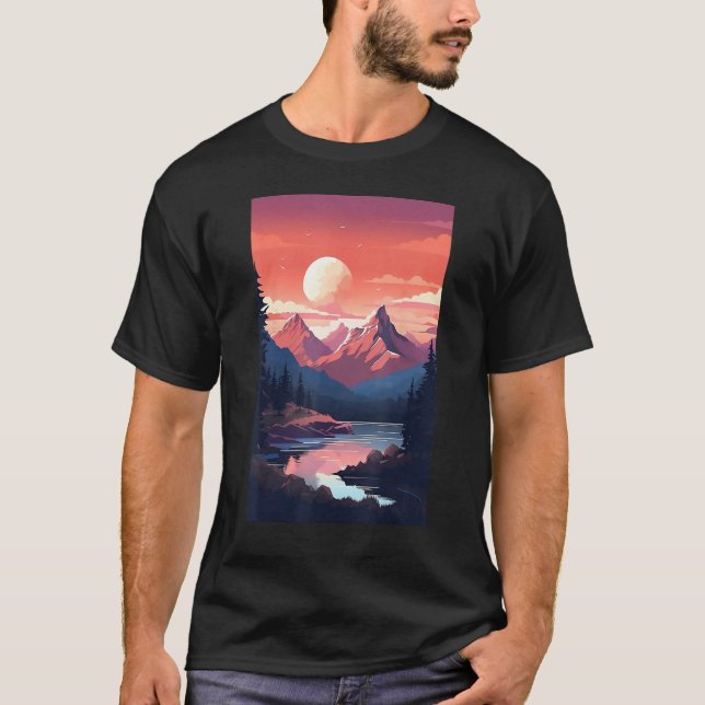 Camiseta Hiking outdoor mountain (Anverso)
