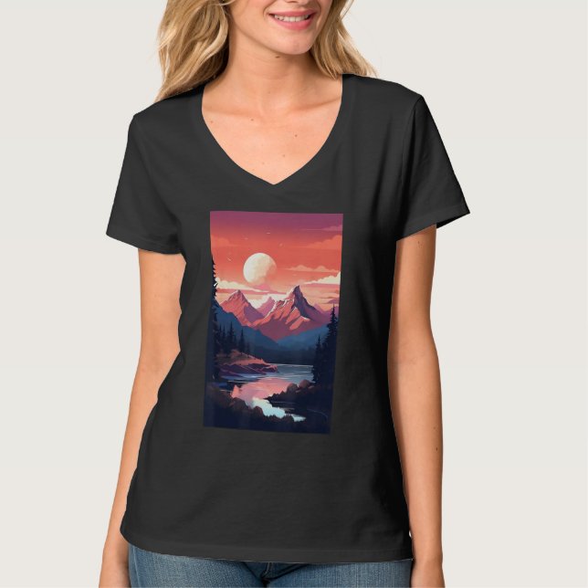 Camiseta Hiking outdoor mountain (Anverso)