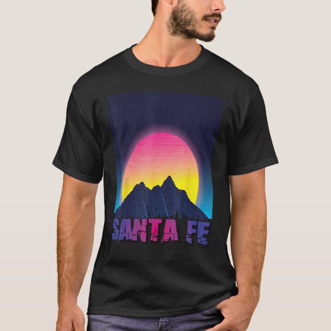 Camiseta Hiking Santa Fe Mountains New Mexico Tourist (Anverso)