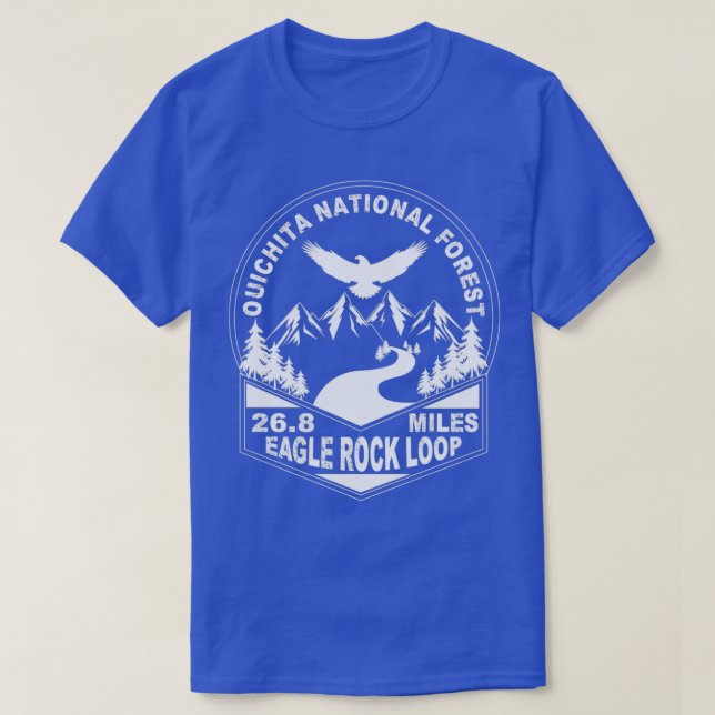Camiseta Hiking Trail Eagle Rock Loop Ouachita National For (Diseño del anverso)