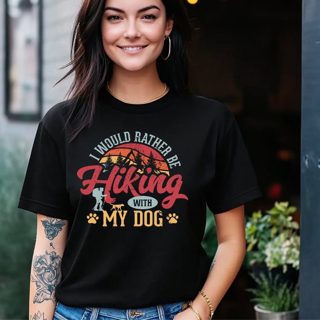 Camiseta Hiking With My Dog T-Shirt (Subido por el creador)