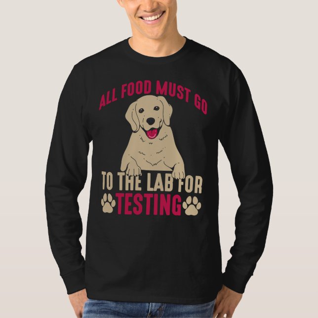 Camiseta Hilarante Labrador Dueño de Perros Lab Paw Mascota (Anverso)