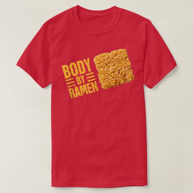 Camiseta Hilarantes fideos de Ramen, comida japonesa en lla (Diseño del anverso)