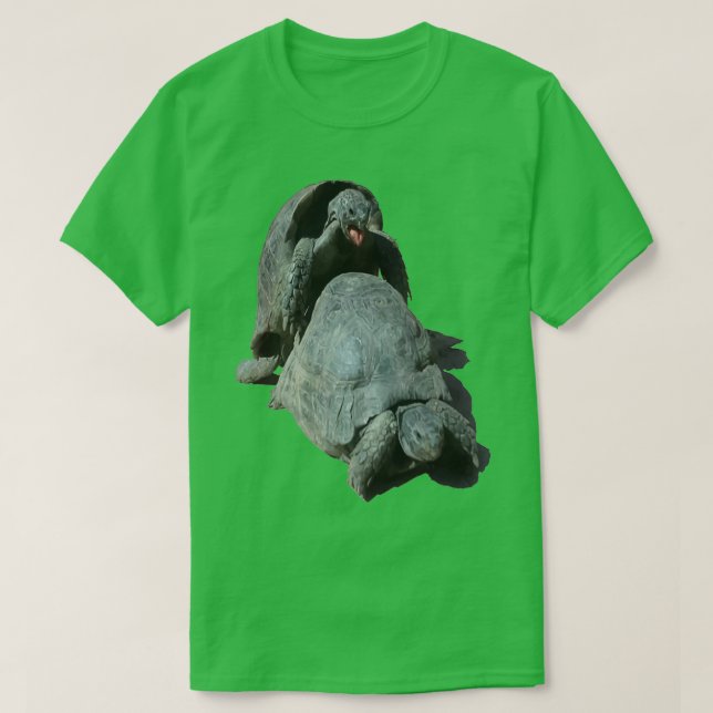 Camiseta Hilarious Geeky Male Tortoise Mating (Diseño del anverso)