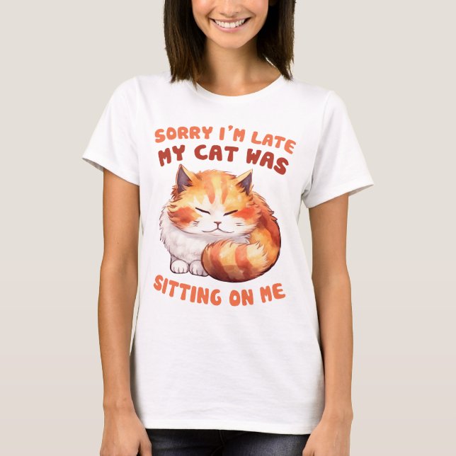 Camiseta Hilarious Ginger Cat Pun (Anverso)