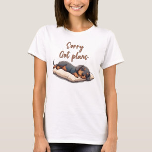 Camiseta Hilarious Lazy Dachshund