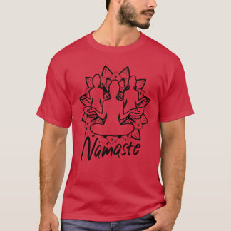 Camiseta Hilarious Namaste Refleology Meditate Workout vint