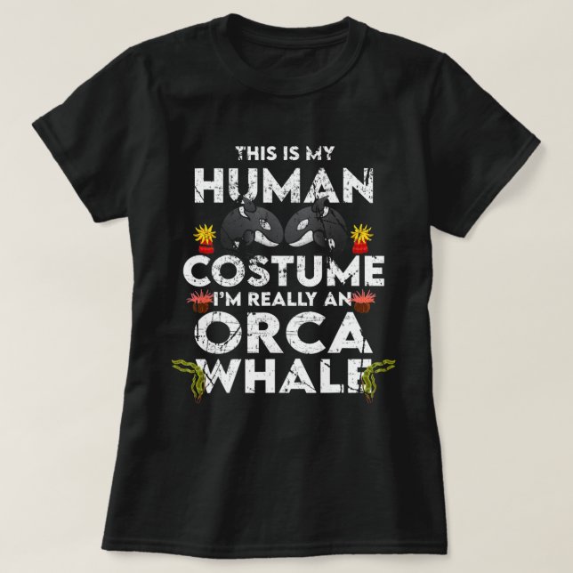 Camiseta Hilarious Orca Halloween Costume  (Diseño del anverso)
