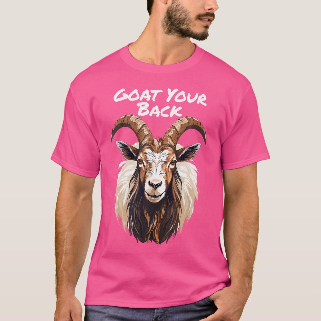 Camiseta Hilarious Supporting Fun Pun Goat (Anverso)