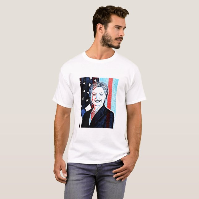 Camiseta Hilary Clinton Memorabilia Digital Art Shirt (Anverso completo)