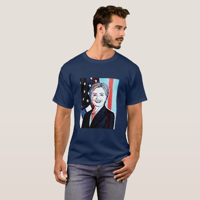 Camiseta Hilary Clinton Memorabilia Digital Art Shirt (Anverso completo)