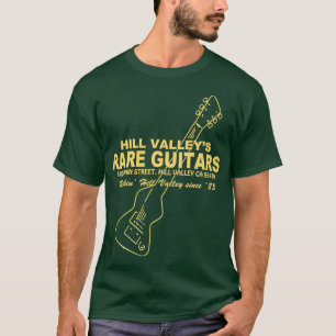 Camiseta Hill Valley Rare Guitars Rockin Since 85 Chick