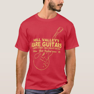 Camiseta Hill Valley Rare Guitars Rockin Since 85 Gibby