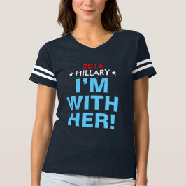 Camiseta Hillary 2016 de las mujeres "estoy CON ELLA!"