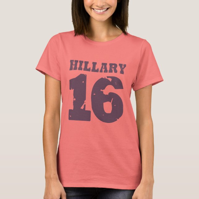 CAMISETA HILLARY 2016 UNIFORME DESAPARECIDO (Anverso)