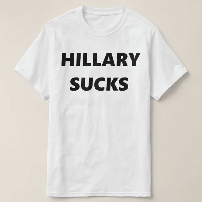Camiseta Hillary chupa (Diseño del anverso)