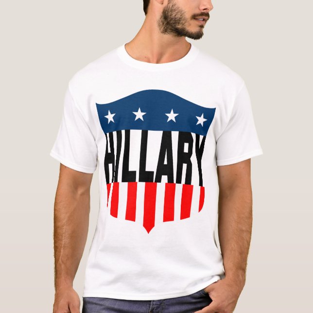 Camiseta hillary clinton 08. estrellas y rayas. (Anverso)