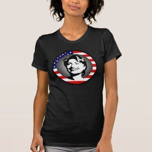 Camiseta hillary clinton : bandera de ee.uu. :