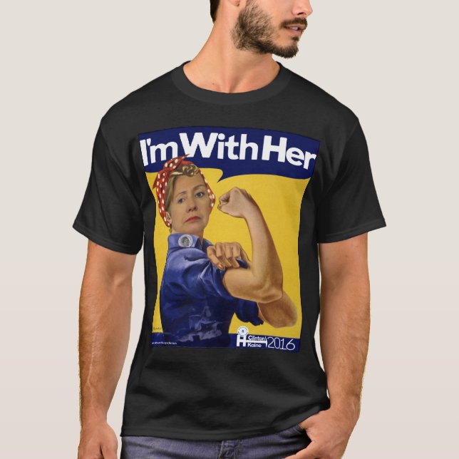 Camiseta ¡Hillary Clinton estoy con ella! (Anverso)