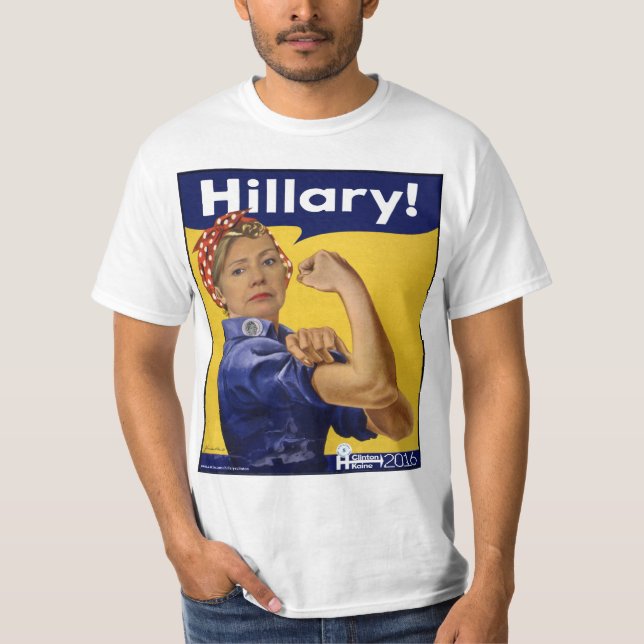 Camiseta ¡Hillary Clinton Hillary! (Anverso)