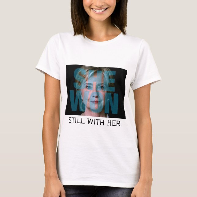 Camiseta Hillary Clinton obtuvo la mayoría. (Anverso)