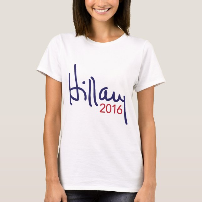 Camiseta Hillary Clinton para el presidente ropa 2016 (Anverso)