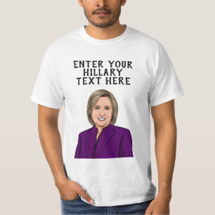CAMISETA HILLARY CLINTON PERSONALIZADO