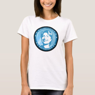 Camiseta hillary clinton (rayos azules)