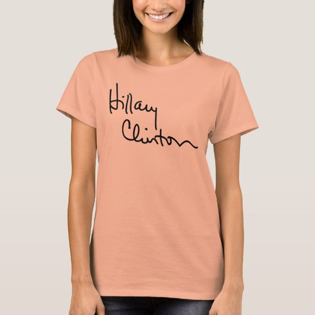 Camiseta Hillary Clinton Signature (Anverso)