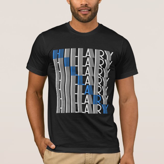 Camiseta hillary clinton textual (Anverso)