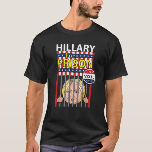 Camiseta Hillary For Prisión Divertida Parodia Elección De 