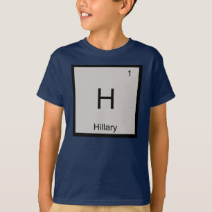 Camiseta Hillary Nombre Química Elemento Tabla Periódica