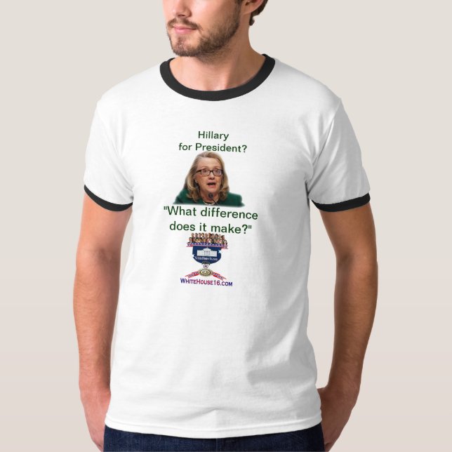 Camiseta ¿Hillary para el presidente? (Anverso)