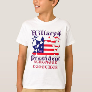 Camiseta Hillary para Presidenta de EE. UU. Juntos Somos Má