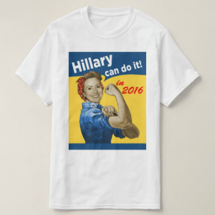 Camiseta Hillary puede hacerlo 2016