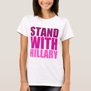 Camiseta Hillary rosada 2016