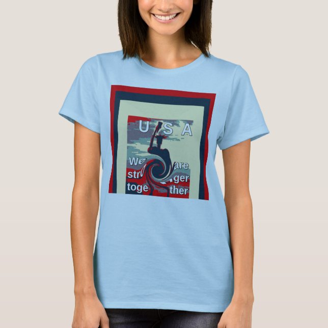 Camiseta Hillary somos más fuertes juntos Fútbol femenino (Anverso)