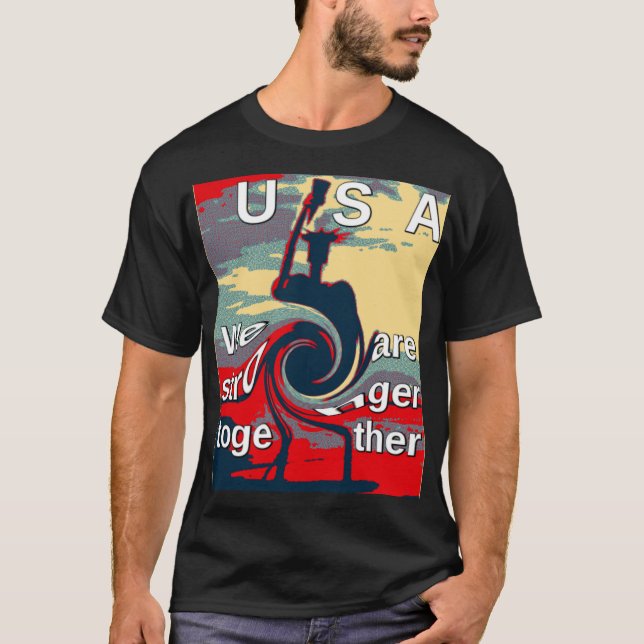 Camiseta Hillary USA somos más fuertes juntos (Anverso)