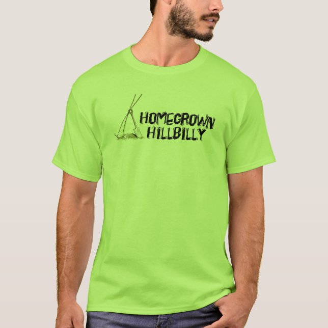 Camiseta Hillbilly de cosecha propia para los jardineros (Anverso)