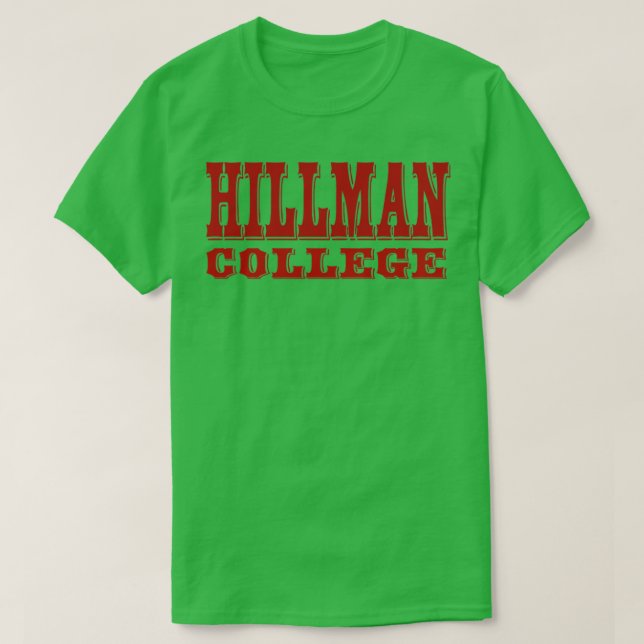 Camiseta Hillman College (Diseño del anverso)
