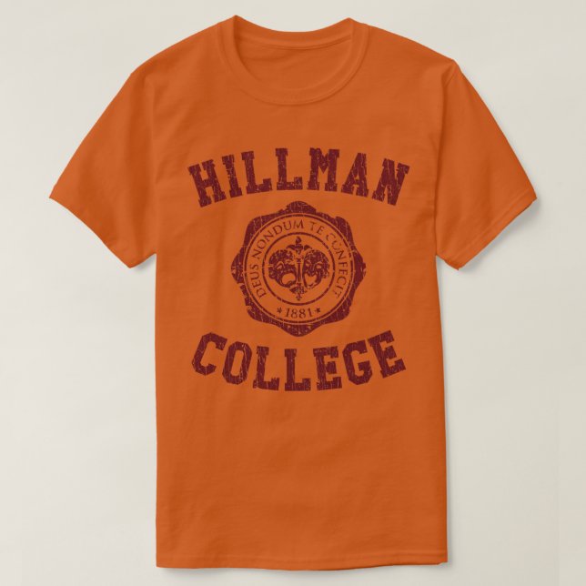 Camiseta Hillman College 1881 (Diseño del anverso)