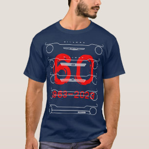 Camiseta Hillman Imp clásica evolución británica outlin bla