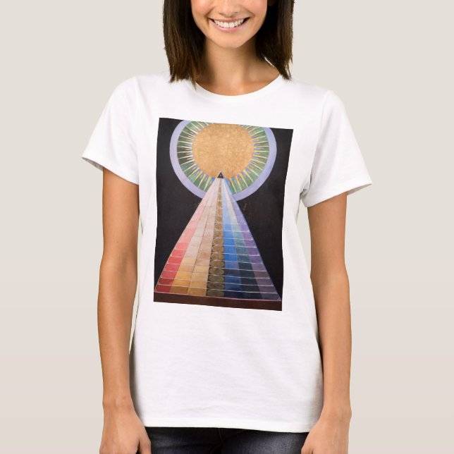 Camiseta Hilma Af Klint, Altarpiece Nº 1, Resumen de Arte (Anverso)