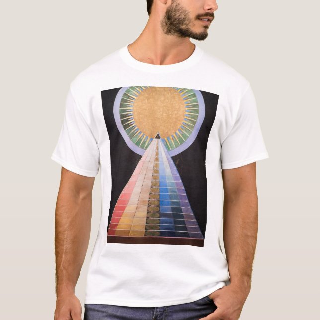 Camiseta Hilma Af Klint, Altarpiece Nº 1, Resumen de Arte (Anverso)