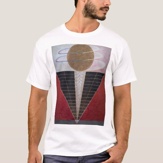 Camiseta Hilma Af Klint, Altarpiece Nº 2, Resumen de Arte (Anverso)