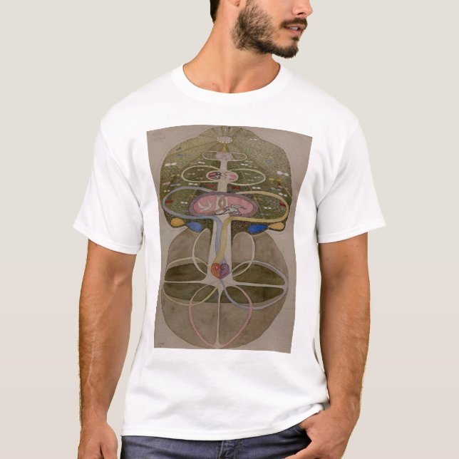 Camiseta Hilma Af Klint, Árbol del Conocimiento No1 Arte Re (Anverso)