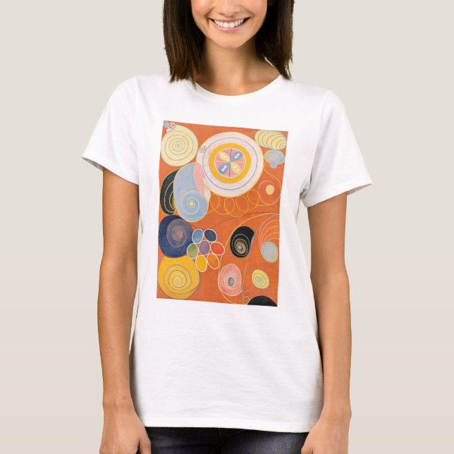 Camiseta Hilma Af Klint, La Diez Mayor No3, Arte Resumen (Anverso)