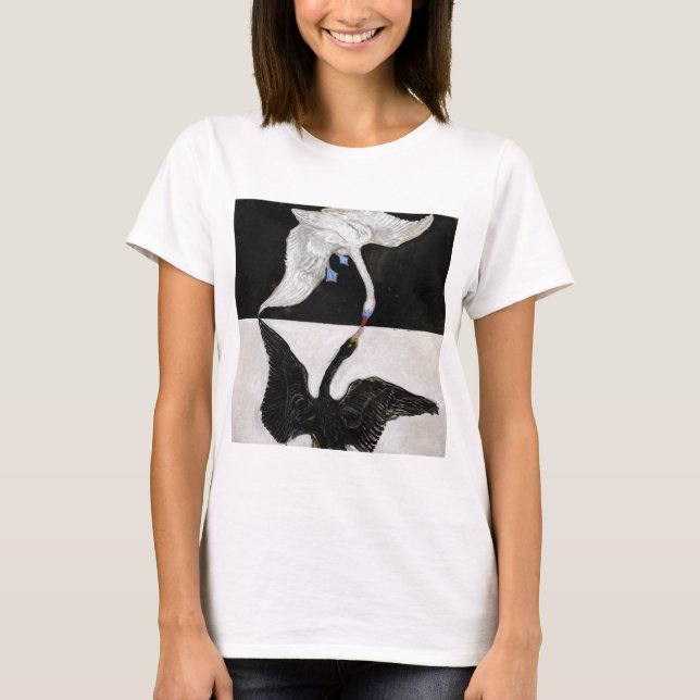 Camiseta Hilma Af Klint Swan no 1 (Anverso)