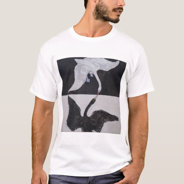 Camiseta Hilma Af Klint, The Swan No.1, Resumen de Arte (Anverso)